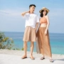 Bộ đồ bơi nữ chia ba mảnh phù hợp Hàn Quốc nhỏ nước hoa bên bờ biển ngực nhỏ tập hợp mỏng manh bảo thủ cặp đôi áo tắm - Vài đồ bơi 	đồ đôi đi biển cho mẹ và bé	