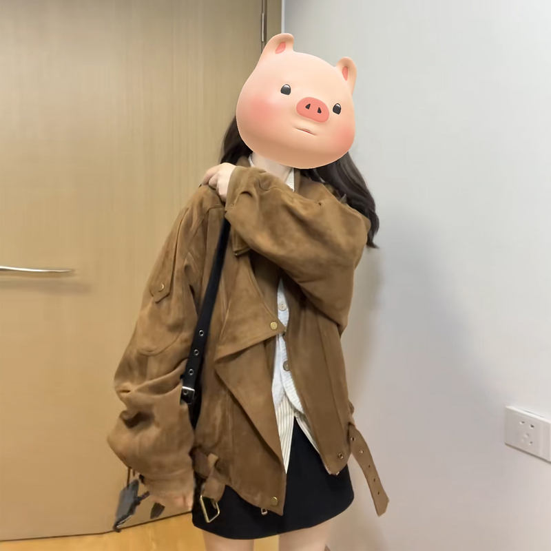 Casual Style Suede Early Autumn Jacket for Women, Exquisite 2026 New Model, This Year's Popular Hot Item, Unique and Beautiful for Early Autumn