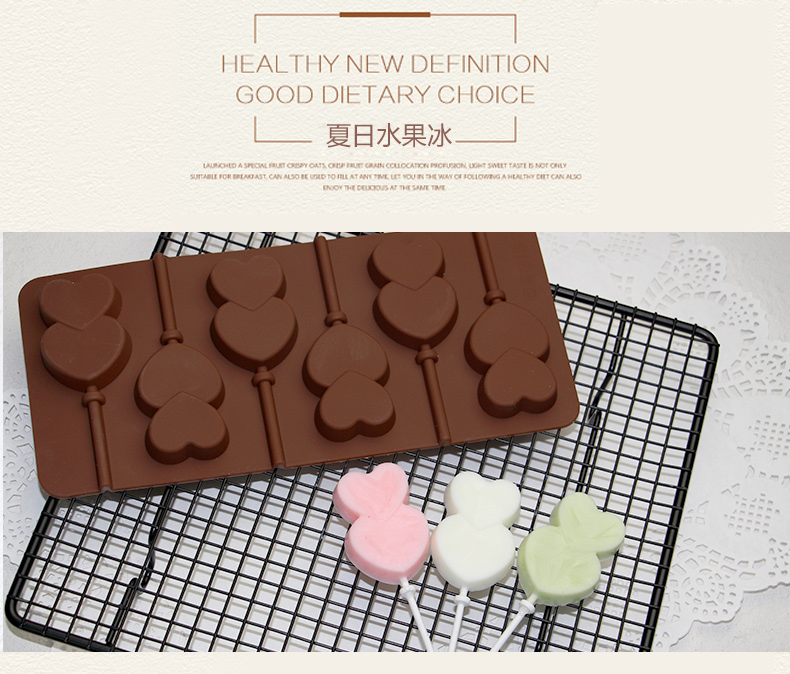 Tự làm handmade sô cô la ngôi sao kẹo mút đường tinh thể bảng sóng đường nướng silicone mô hình kem nhỏ khuôn làm bánh