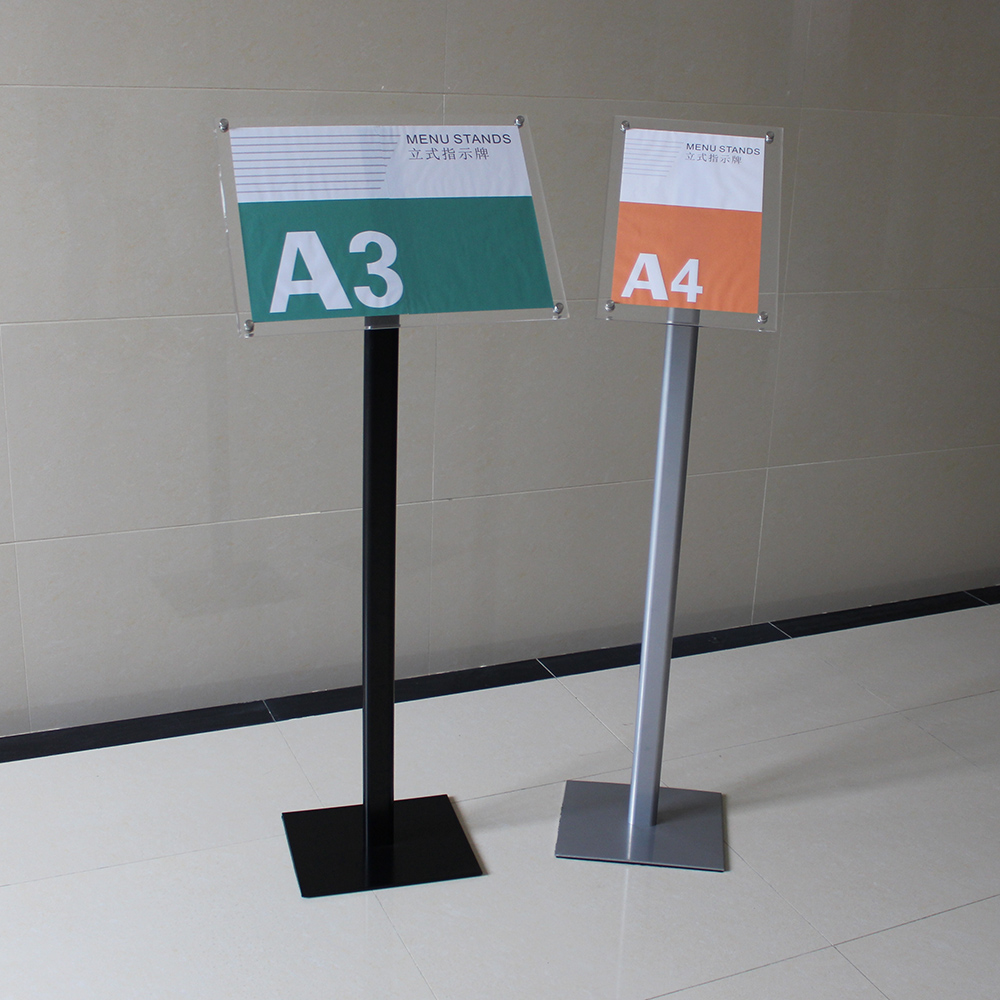 Acrylic vertical pointing card a3 vertical signboard billboard water card display card Guide card lifting and landing section