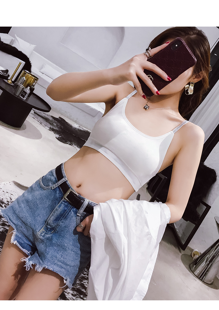 Vẻ đẹp lưng ống chéo top đồ lót gợi cảm phụ nữ quấn ngực loại chống chói áo ngực không thép vòng dây đeo ngắn vest ao nguc