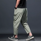 Летние ультратонкие тонкие шелковые штаны для отдыха, оверсайз, большой размер