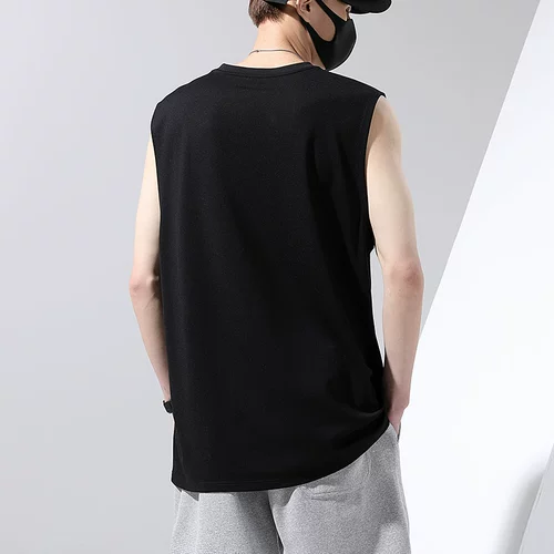 Шелковый быстросохнущий жилет без рукавов, хлопковая спортивная цветная баскетбольная футболка, для бега, большой размер