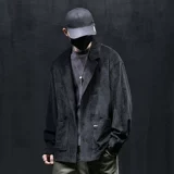 Вельветовый осенний костюм для отдыха, куртка, оверсайз, большой размер