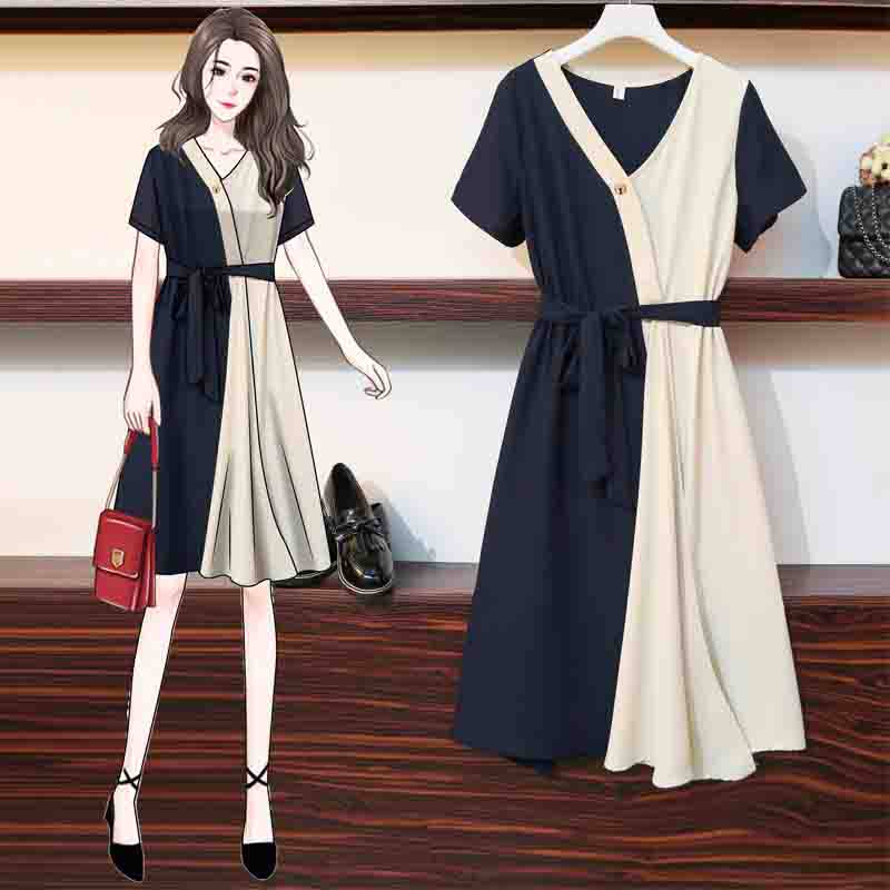 Fairy chiffon breastfeeding dress summer cool going out fashion slim breastfeeding clothes large size breastfeeding clothes tide mom