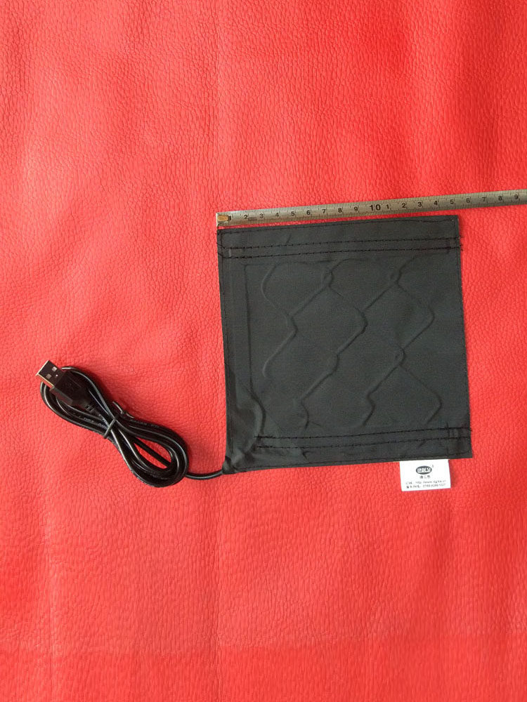 Green Beth USB Heating Cloth 5V Carbon Fiber Heating Film Warm Waist Pad Clothes Foot Warmer Electric Heating Sheet 15*15cm