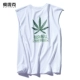 Áo mùa hè in hình áo thun không tay nam thương hiệu hip hop cotton thể dục vest phiên bản Hàn Quốc của áo vest trên vai - Áo vest cotton