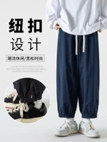Японские ретро летние тонкие хлопковые штаны, спортивный фонарь