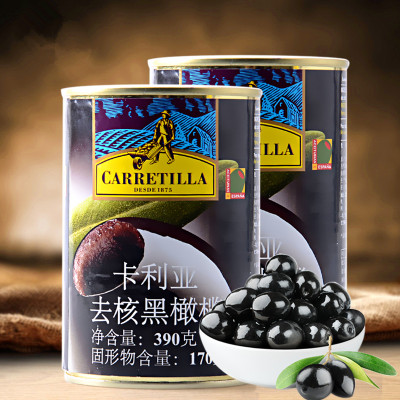 Spain imports Kalia without nuclear black olives, Capala to nuclear black water pizza baking raw material 390 grams
