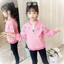 2021 new childrens jacket Korean childrens clothing girl spring jacket girl foreign style with short jacket tide