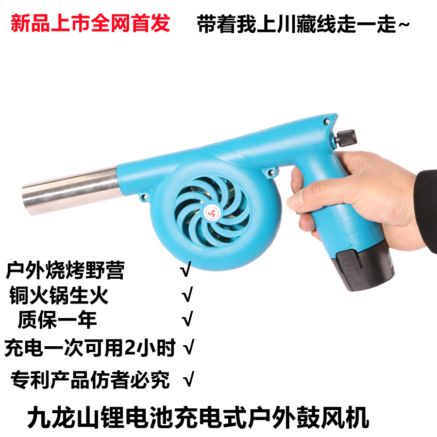 Blower 220v powerful suction hair dryer dual-use 12v small 24v soot blowing gun blower High-power industrial