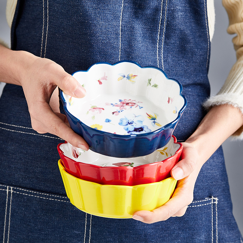 Orange leaf Japanese ceramics tableware, lovely fruit salad bowl bowl of creative web celebrity rainbow such as bowl seasons jobs household individuality