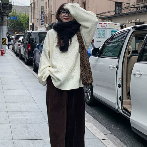 Демисезонный свитер, рождественская красная японская трикотажная ретро куртка, 2021 года