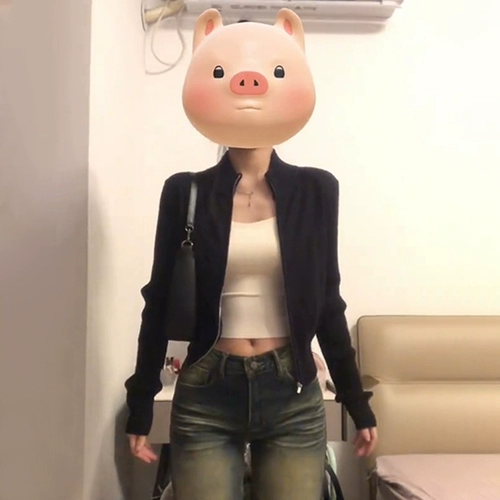 Демисезонный свитер, трикотажная куртка, осенний кардиган с молнией, коллекция 2023