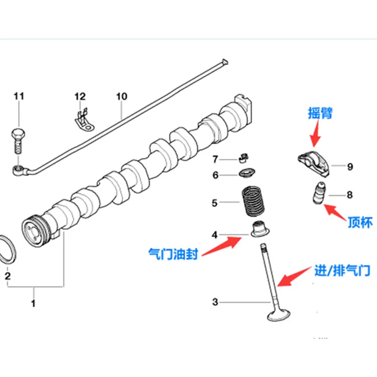 Подходит к BMW 3 Series E46 E90 E92E93 316 318 320 N46 уплотнение клапана масла верхнее кольцо рокер-рычаг
