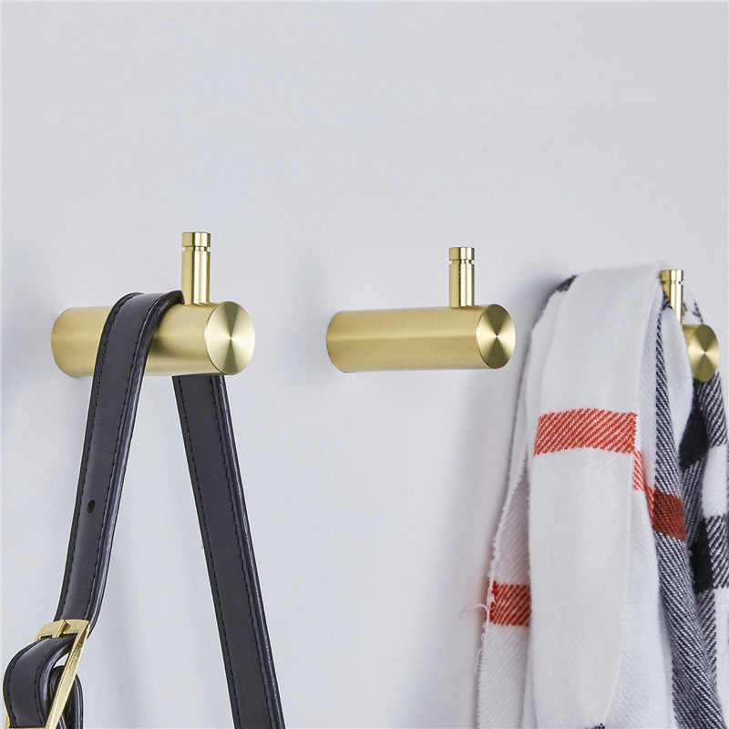 Brass Nordic Creative Hook Living-room Bedroom Genguan Wall Decoration Hook Pure Copper Hanging Clothes Hook Minimalist Approchon Hood Hook