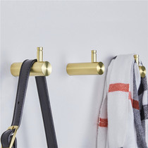 Brass Nordic creative hook Living room bedroom entrance wall decoration hook Pure Copper hanging hook Simple coat hook