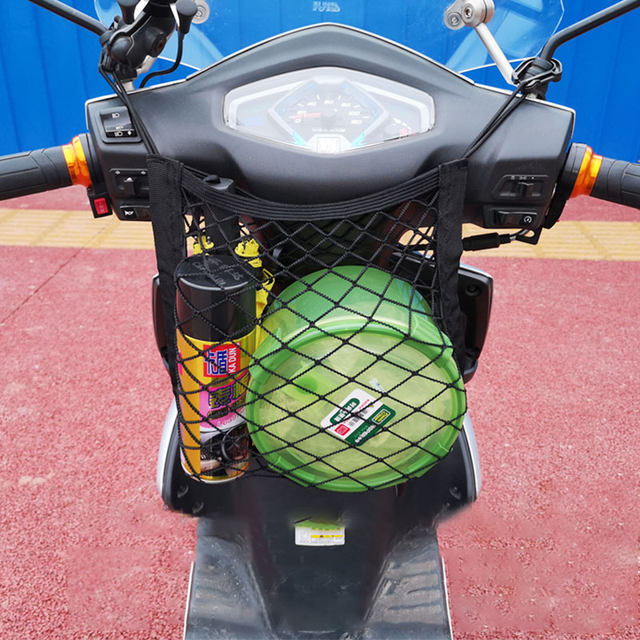 Motorcycle helmet, luggage, sundries, net bag, knight equipment, fuel tank mesh bag, strap, elastic net rope cover, modified accessories