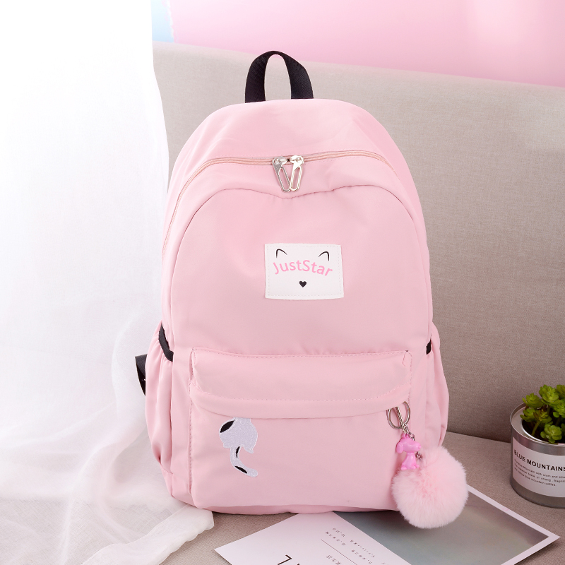 School Bag Female Elementary School Children Large Capacity Han Edition Campus Double Shoulder Bag Junior High School High School Super Light Minus Negative Girl Bag