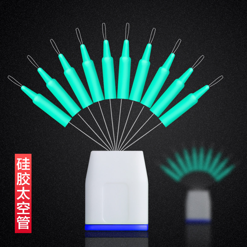 Silicone space tube anti-winding rod slightly tail sleeve to prevent the main line of the rod tip from wrapping around the fishing rod tip tube sleeve for fishing supplies