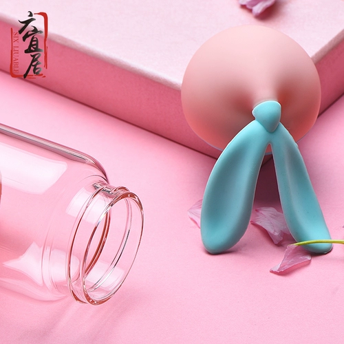 六宜居 Летний стеклянный портативный ароматизированный чай подходит для мужчин и женщин, чайная чашка, простой и элегантный дизайн