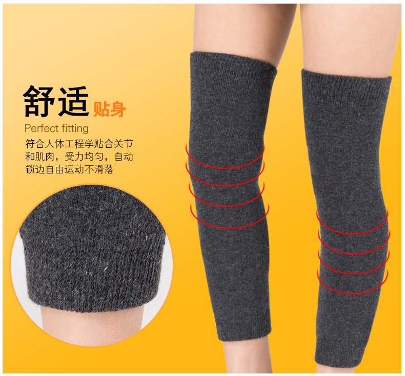 Hengyuanxiang qua vớ đầu gối nữ legging vớ mùa thu và mùa đông dày cộng với nhung ấm gối đầu gối vớ len dài vớ bàn