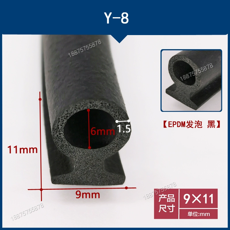 Cửa ra vào và cửa sổ có hình dạng đặc biệt Dải cách âm khe cắm thẻ hợp kim nhôm khung cửa sổ niêm phong dải cửa sổ đẩy kéo thẻ phẳng đáy phẳng dải chống thấm TAY MỞ CỬA CÁNH CỬA TRƯỚC 