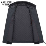 Тонкий пуховик, шерстяное шерстяное пальто, куртка, для среднего возраста, большой размер