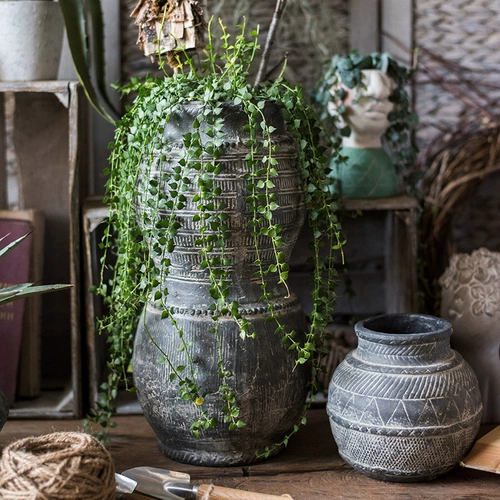 掬涵 Африканские элементы ретро керамики искусство древние узоры ретро цветочный горшок орнамент этнический стиль плитки