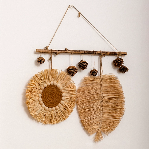 掬涵 Японская стиль лафита мандаринская ручная соломенная столовая настенная стена Бедствие Лучшие B & B Совет Совет Стены на стене