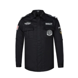 Осенний комплект для работы, лонгслив, черная куртка, униформа