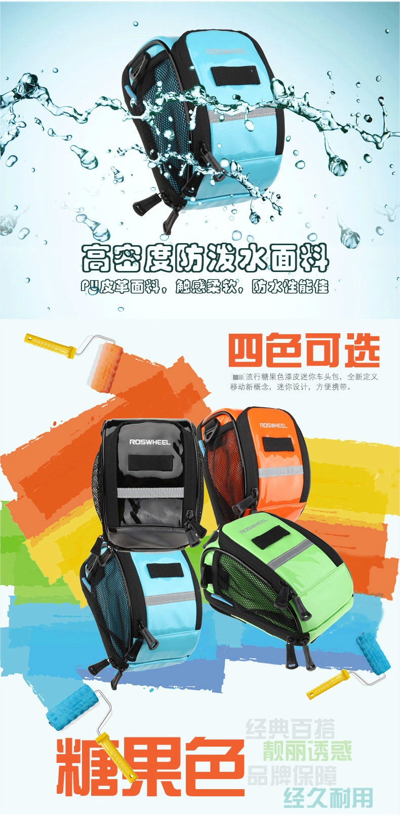 Sacoche pour vélo mixte ROSWHEEL - Ref 2217481 Image 9