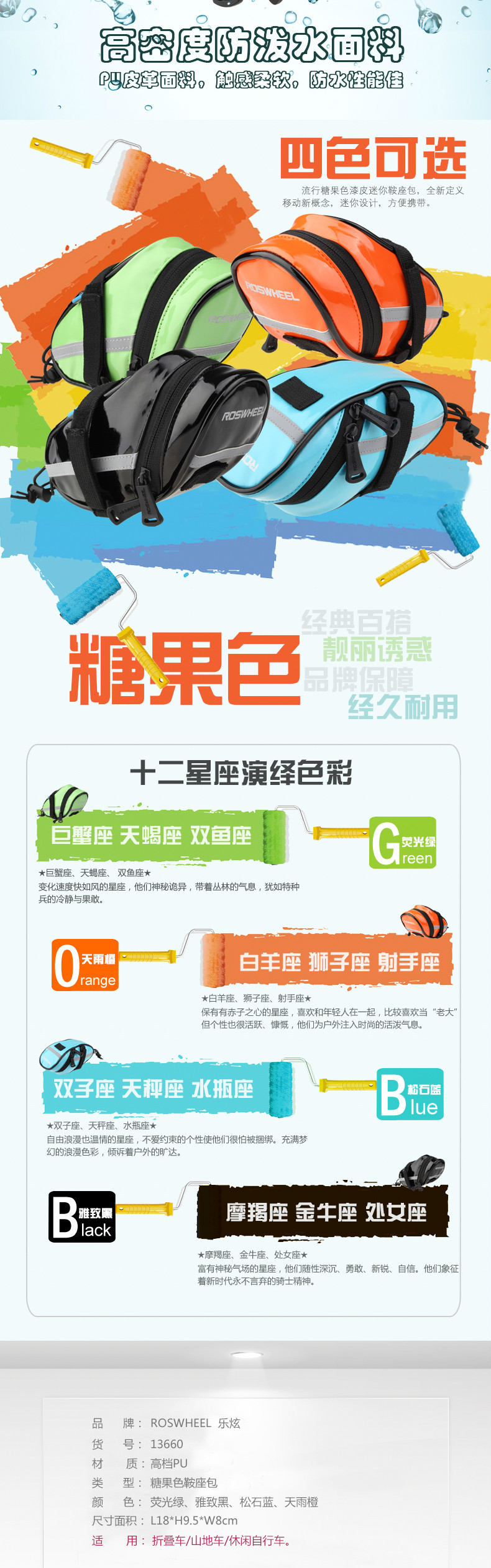 Sacoche pour vélo mixte ROSWHEEL - Ref 2233571 Image 21