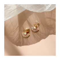 (W Dear) ultra-fairy zircon slats with no earbuts female-style temperamental mosquito incense disc 100 hitchhile