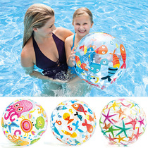  Inflatable ball Beach ball Childrens early education swimming water polo plastic ball Water toy color ball ocean ball