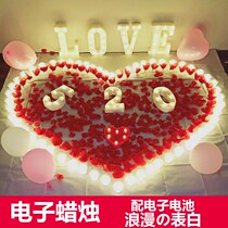  Electronic candle package LED light candle Romantic birthday Tanabata Festival creative confession artifact Proposal decoration supplies