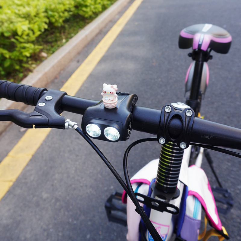 Cute and Beautiful Cake Hello Kitty Car Lights Night Cycling Equipment Road Mountain Bike Bicycle Lighting Horn Cute and Beautiful Cake Hello Kitty Car Lights Night Cycling Equipment Road Mountain Bike Bicycle Lighting Horn