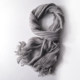 Cool gray striped retro solid color cotton and linen scarf