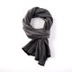 Cool dark charcoal gray striped Japanese style men's scarf