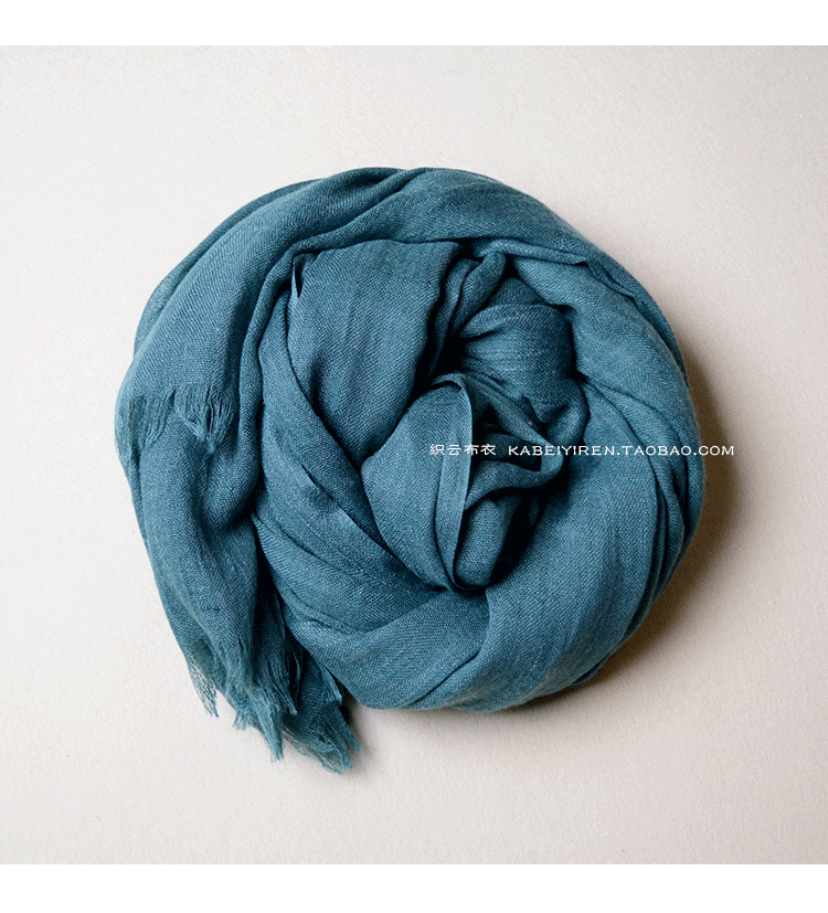 春夏季薄款男士围巾深灰色百搭黑色纯色棉麻年轻人围巾女防晒披肩详情40