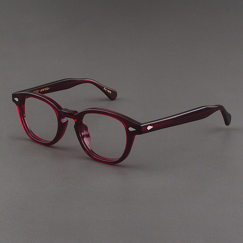 MOSCOT LEMTOSH eye frames men's plates transparent red eyes coarse frames oval retro shortsighted ladies