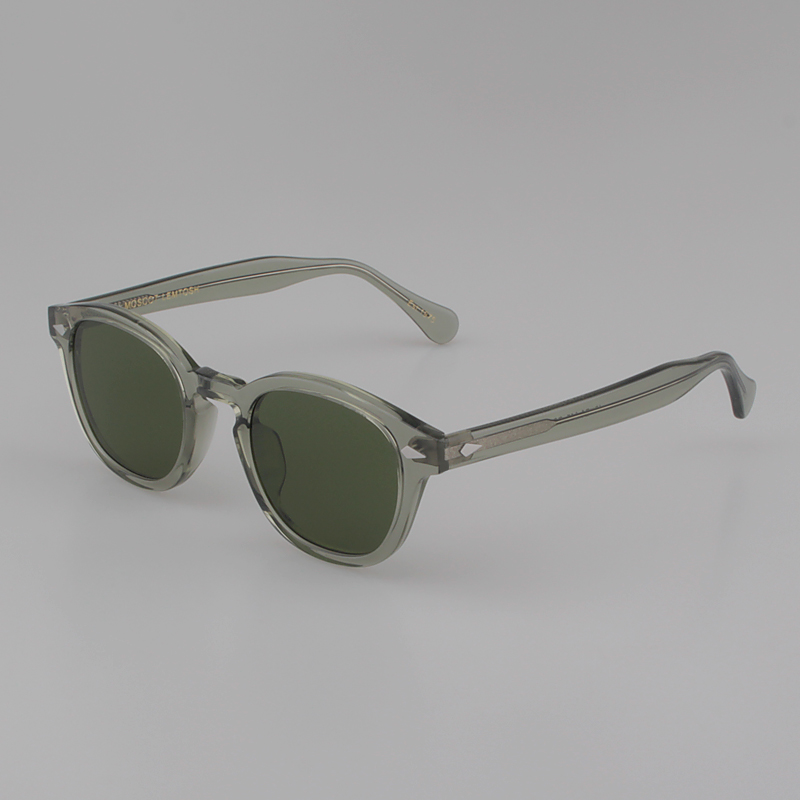 MOSCOT LEMTOSH sunglasses male SAGE transparent grey green frame glasses ink green lenses polarized ink mirror female