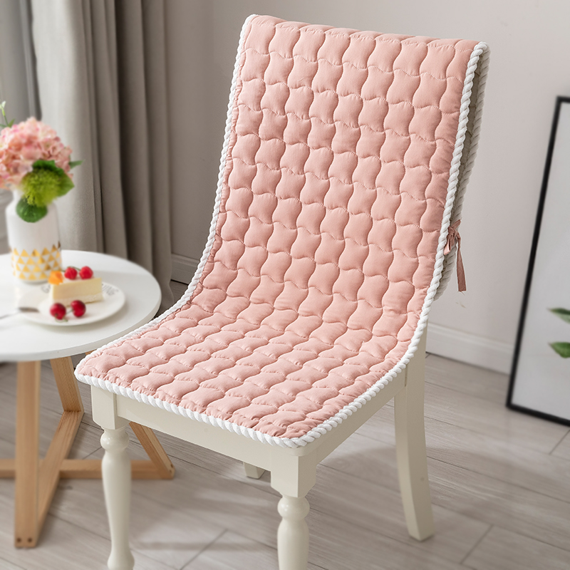 Washed Cotton Chair Cushion Back Cushion Integrated Four Seasons Universal Office Anti-Slip Breathable Student Home-to-Chair Cushion