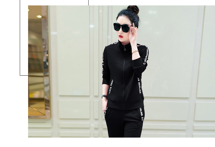 Đặc biệt hàng ngày kích thước lớn đồ thể thao ngoài trời phù hợp với nữ áo len lỏng thư bóng chày đồng phục áo len giản dị mặc áo khoác bộ quần áo adidas nam mùa đông