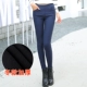 Mặc quần legging bên ngoài đeo bút chì Hàn Quốc, eo cao, chân, quần dài, giảm béo, kích thước lớn, nữ cộng với nhung, quần mùa thu dày quần thể thao nữ cá tính