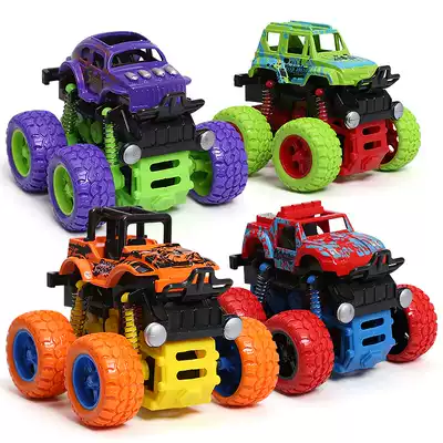 Inertial four-wheel drive off-road vehicle resistant to fall 3-6 year old stunt car model children children children toy car Boy 5