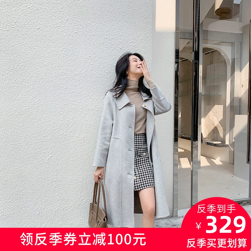 Áo khoác cashmere hai mặt nữ giữa mùa thu 2020 mùa đông và mùa đông mới mặc thời trang áo khoác len thời trang mới - Áo len lót đôi