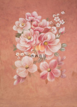 West Family Exclusive Pink Flowers Background Cloth Children Photography Newborn Full Moon Baby Shooting S011