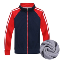 WY503 плюс бархатный тибетский синие и красные рукава