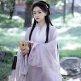 В стиле Jin Hanfu New New 2025 Purple Drouble Costum